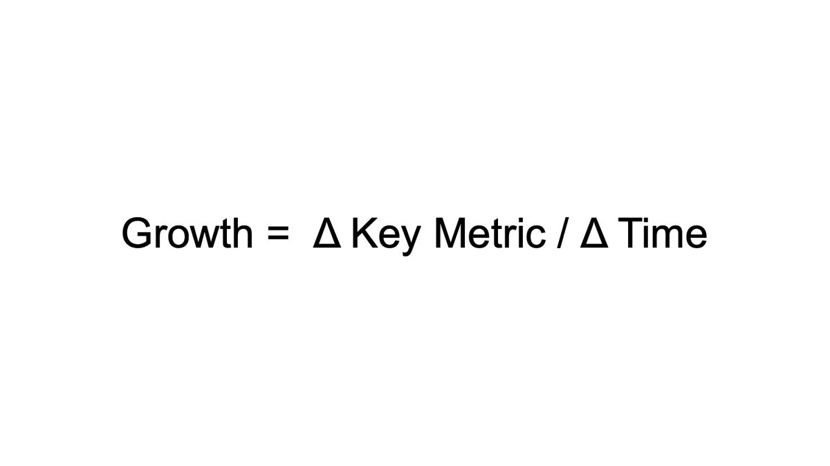 It's all about the rate of change of your "key metric"