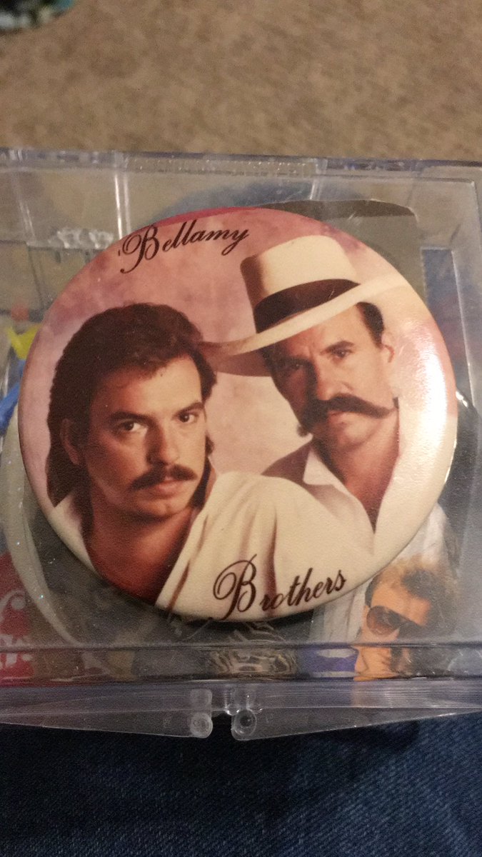 Look at these #oldHippies I found in a childhood momento box. @BellamyBrothers Always a fan! ❤️