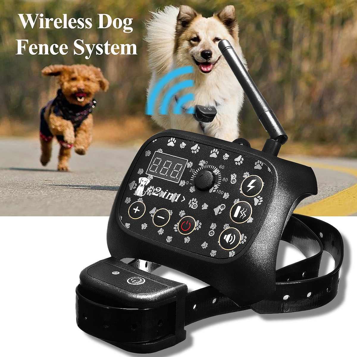 this Wireless Dog Fence System has an overly complicated looking control system. Also, all dogs are wireless, unless they are an Aibo.