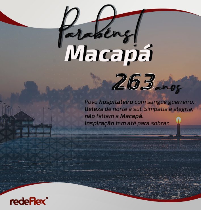 redeflexoficial's tweet photo. Macapá, cidade do nosso coração.
Cidade de sorrisos inspiradores, de energia positiva.
Começou como vila e hoje abriga mais de 500 mil corações cheios de energia e Esperança.
Obrigado Macapá, por receber a família Redeflex.
São nossos mais sinceros votos!
#macapa #redeflex https://t.co/eY4MS3eGDi