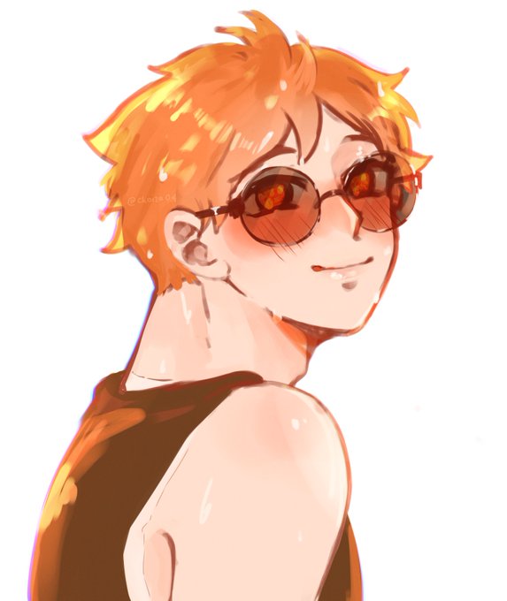 he is blinding.... too brightt... aaa ☀️☀️☀️ #atsuhina #侑日 