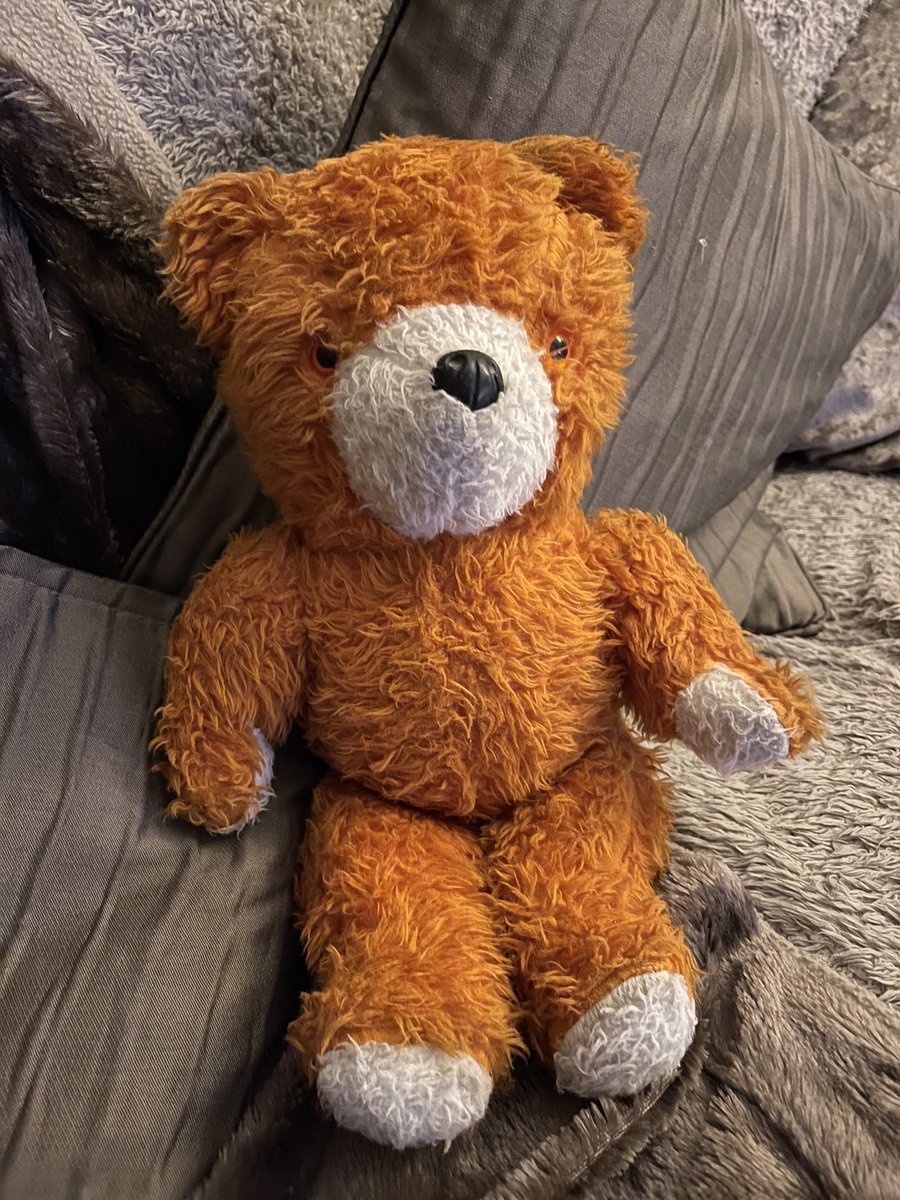 crosshands's tweet image. Had the most beautiful surprise today. My Mam  phoned me and told me that my dad had brought down from the attic, my very first teddy bear, which my mam and dad gave me on my first birthday, over 50 years ago! I cannot even remember the name I gave it, even if I did at 1 years!