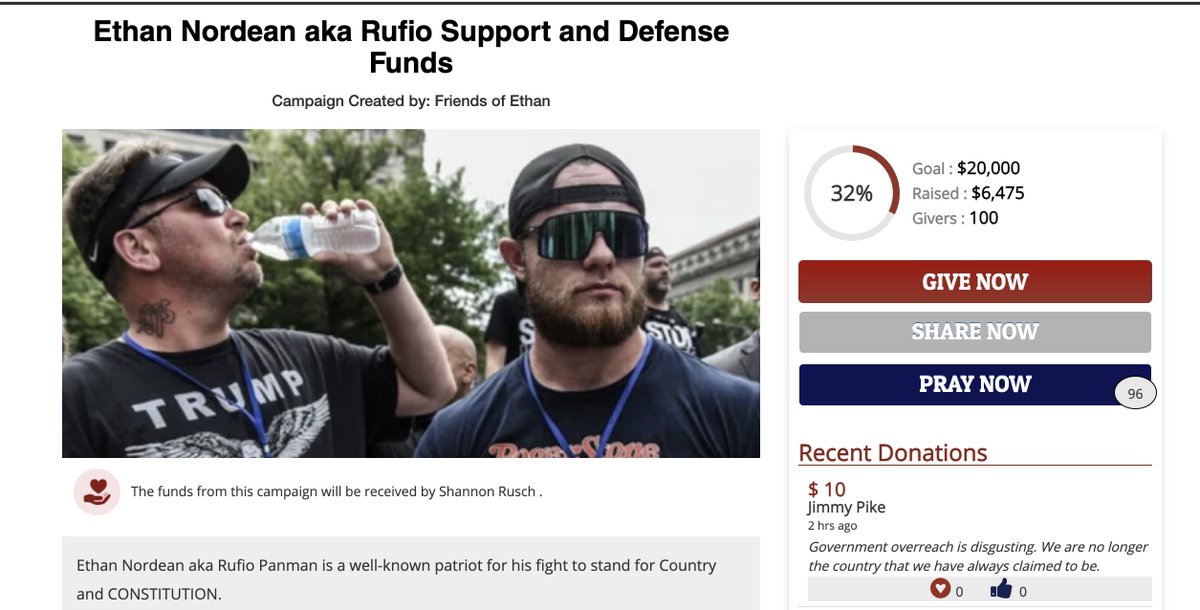 now this thread started by highlighting fundraisers on  @GiveSendGo for members of the proud boys because the group was designated by the canadian government as a terrorist organization yesterday.but that isn't the only hate being funded by  @stripe... https://twitter.com/AntiFashGordon/status/1357421348600094720?s=20