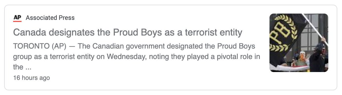 now this thread started by highlighting fundraisers on  @GiveSendGo for members of the proud boys because the group was designated by the canadian government as a terrorist organization yesterday.but that isn't the only hate being funded by  @stripe... https://twitter.com/AntiFashGordon/status/1357421348600094720?s=20