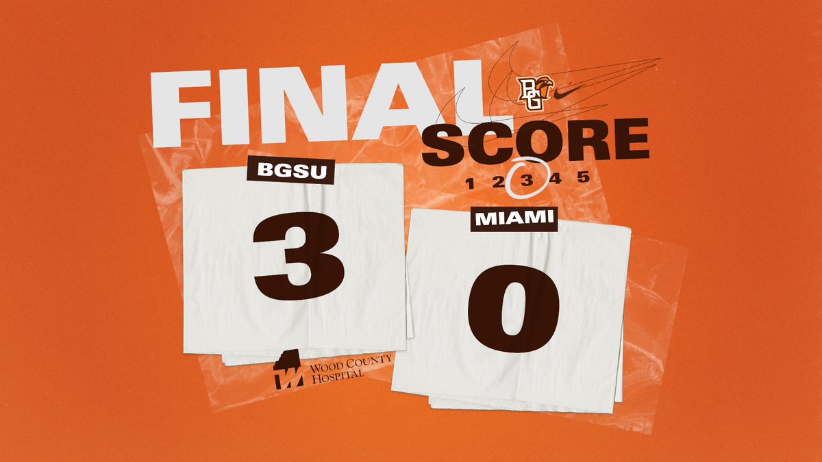 BGSUVolleyball's tweet photo. Taylor Haberland lands an ace and the Falcons capture their fourth consecutive sweep! 

BGSU 25-21 Miami

#AyZiggy || #BGVB21 || #BGWarriors https://t.co/HKjj5S5gww