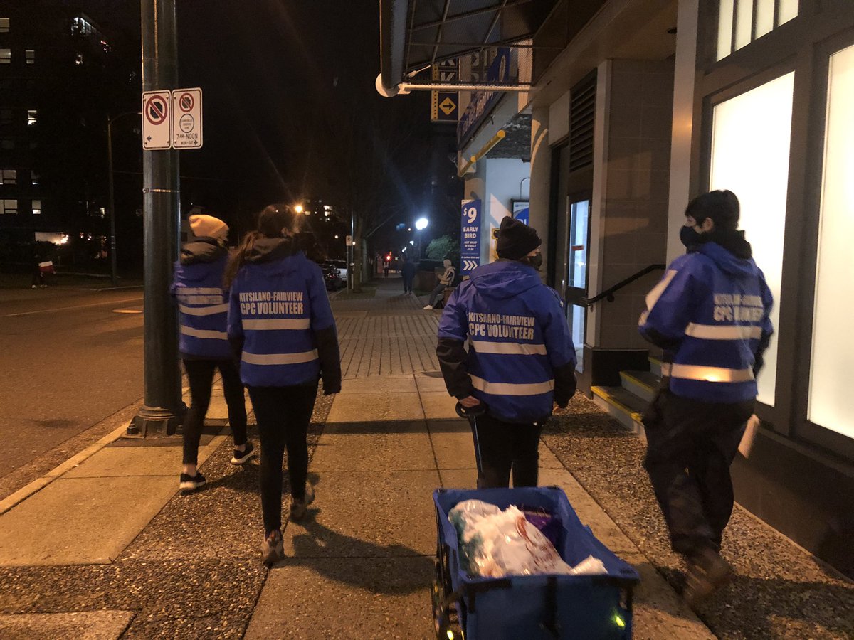 KitsFairCPC's tweet photo. #TBT A special thank you to our #VanCommunityPolicing volunteers who conducted a Homeless Outreach Patrol last week. It was very successful- we delivered 8 #LotusLight care packages to those in need in our neighbourhood 👏 Looking forward to doing more in the future! https://t.co/E3C36cEVcO