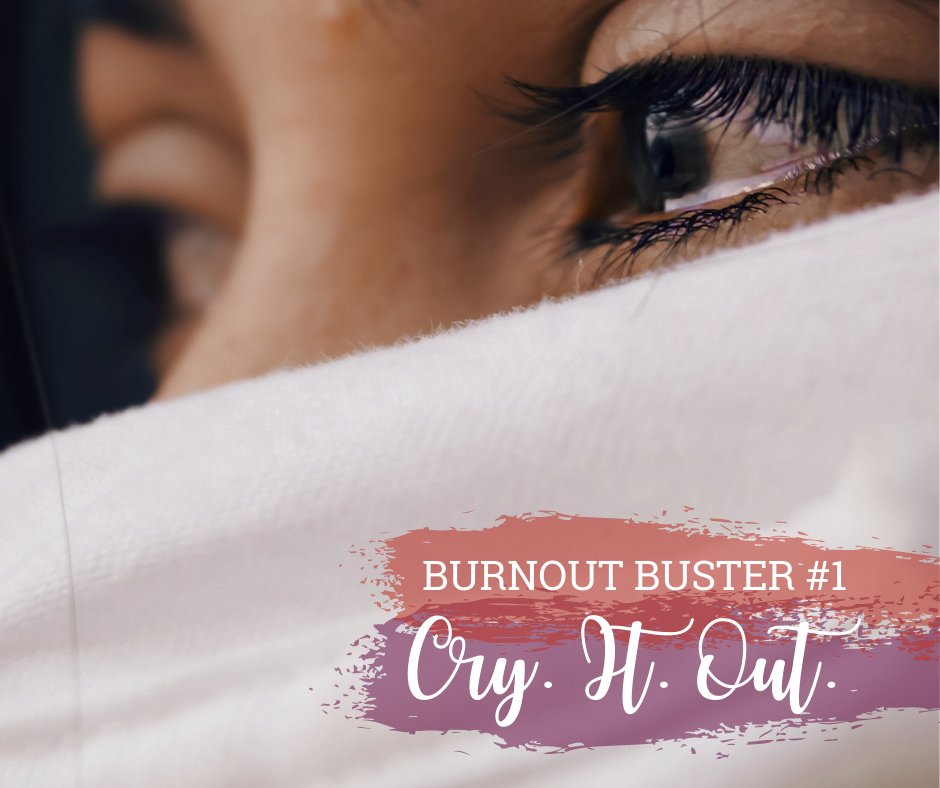 theiawp's tweet photo. #burnoutbuster #1: Cry it out. Really. Let it loose. This #stresshack is one we've known works since we were kids: crying. As adults, we start thinking crying is a weakness. It isn't. If you're used to holding in the waterworks, stop. Let the tears fall freely from now on. https://t.co/mjeRK4wIFz