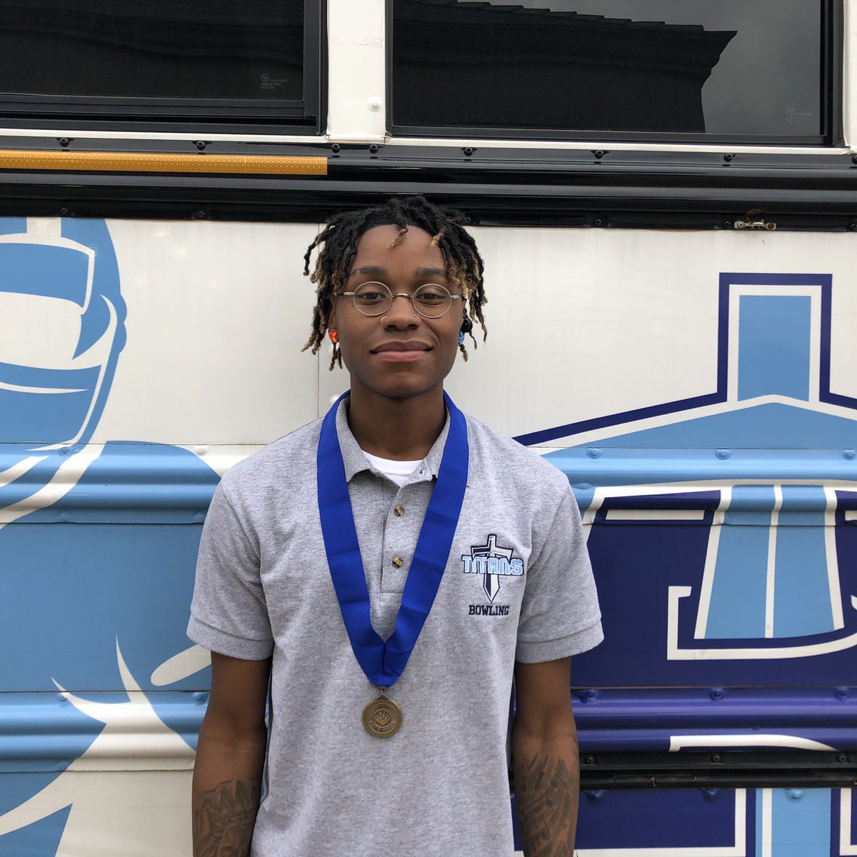 Congratulations to Josh Pleasant on his phenomenal performance today.  Josh finished the day as a STATE CHAMPION in Class II.  He also had the highest pin total of any boy in the entire tournament!  Way to go Josh and way to go Titan Bowlers on a great season!