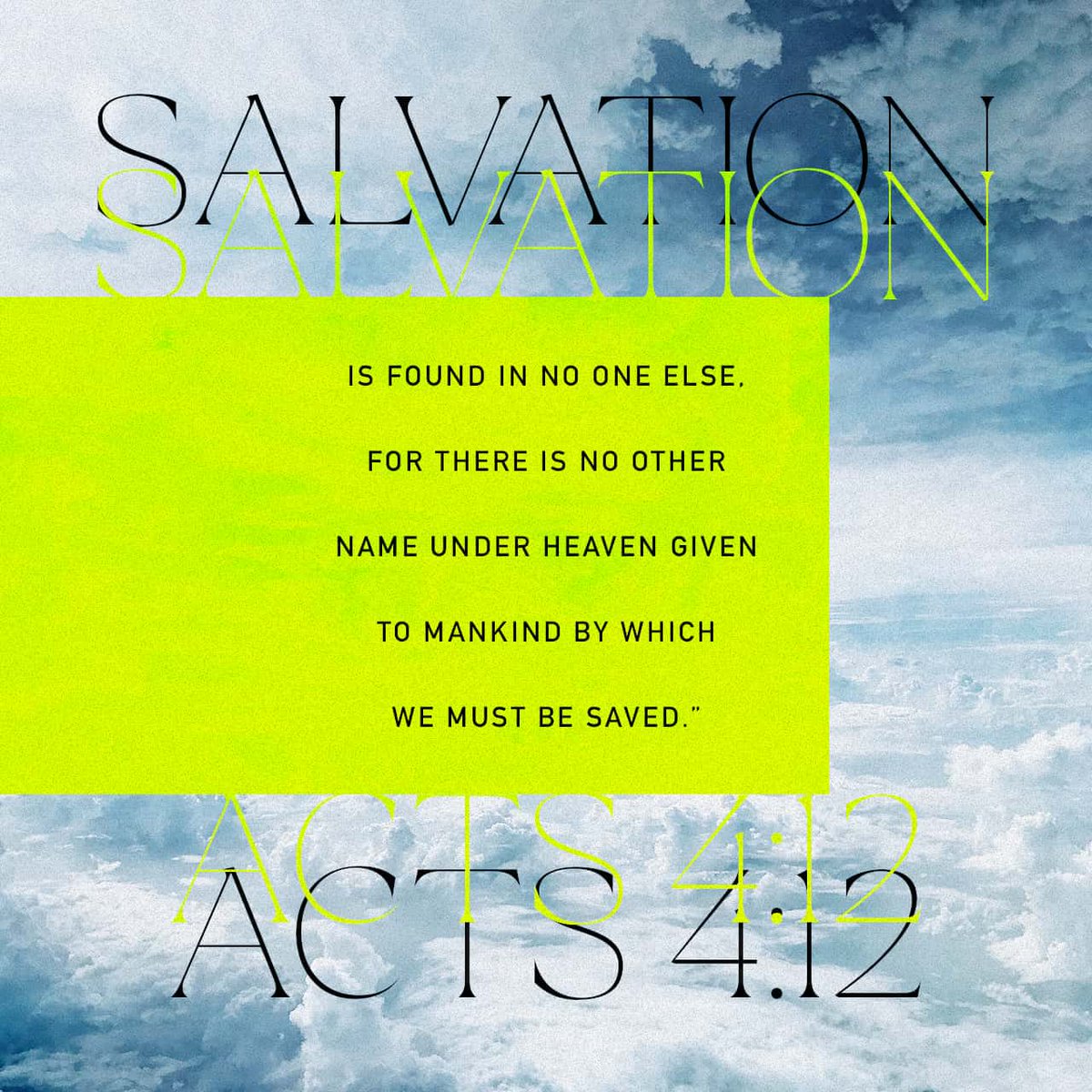 NitCon1's tweet photo. Nor is there salvation in any other, for there is no other name under heaven given among men by which we must be saved.”
Acts 4:12 NKJV

https://t.co/lb8l2cYWrZ https://t.co/sC6shvtMLx
