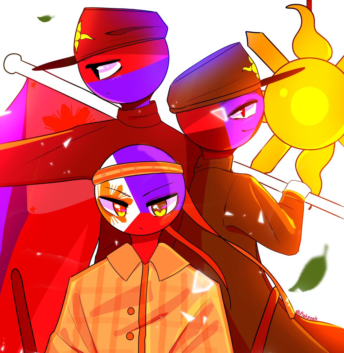 The three brothers
#countryhumans