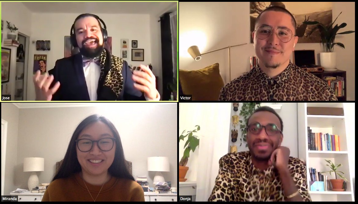 BIPOCCriticsLab's tweet photo. Well, we would have liked to have gotten the #leopard print memo!
π
This panel is #fierce AND looks #fierce.
#ACriticalEcosystem
@donjarlove @Mirandousha @VictorVictorV https://t.co/hJV2GaTEnC
