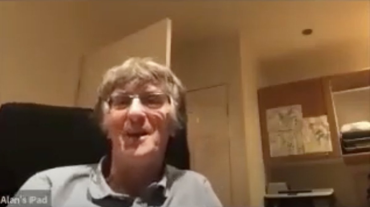 Alan's iPad: Sadly caught in the early cross-fire and wrongly put on the "naughty step" for much of the meeting. Took it well though. Seems like a lovely chap.