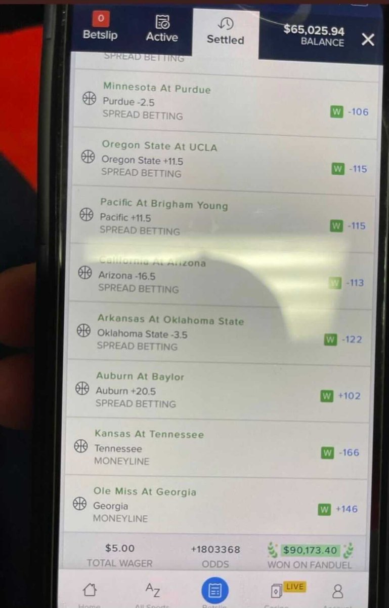 br_betting's tweet photo. 🤯 $5 PARLAY INTO A $90K WINNER 🤯

Shoutout to this bettor on an all-time win

(@FDSportsbook) https://t.co/12EikdFMnb