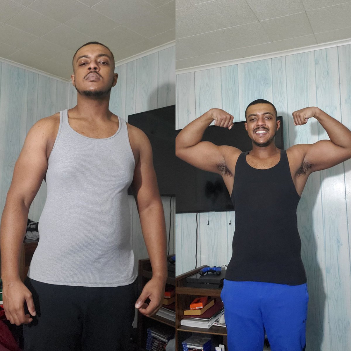 JeramyJayFit's tweet photo. You'll be surprised how much can change in a month.I thank God I lost over 20 pounds within that one month. That doesn't mean the work is gonna stop now it's time to maintain and keep pushing. #nike #hardbodyfitness #teamhardbody #beastmode #hardwork #dedication #Letsmove https://t.co/TStrTLfW6b