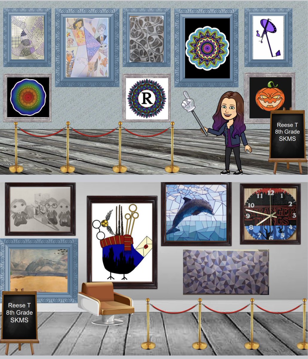 ArtLadyHBK's tweet photo. @MonaLisaLvsHeah @creativitydept @campbellartsoup @timneedles @MassArtEd @ConantArt @TimmaryL @Drummeranthony @WMSartlab Here are a few slides... students made their own galleries! I shared the template in the #oatk12 group https://t.co/tHuQ9SmYdE