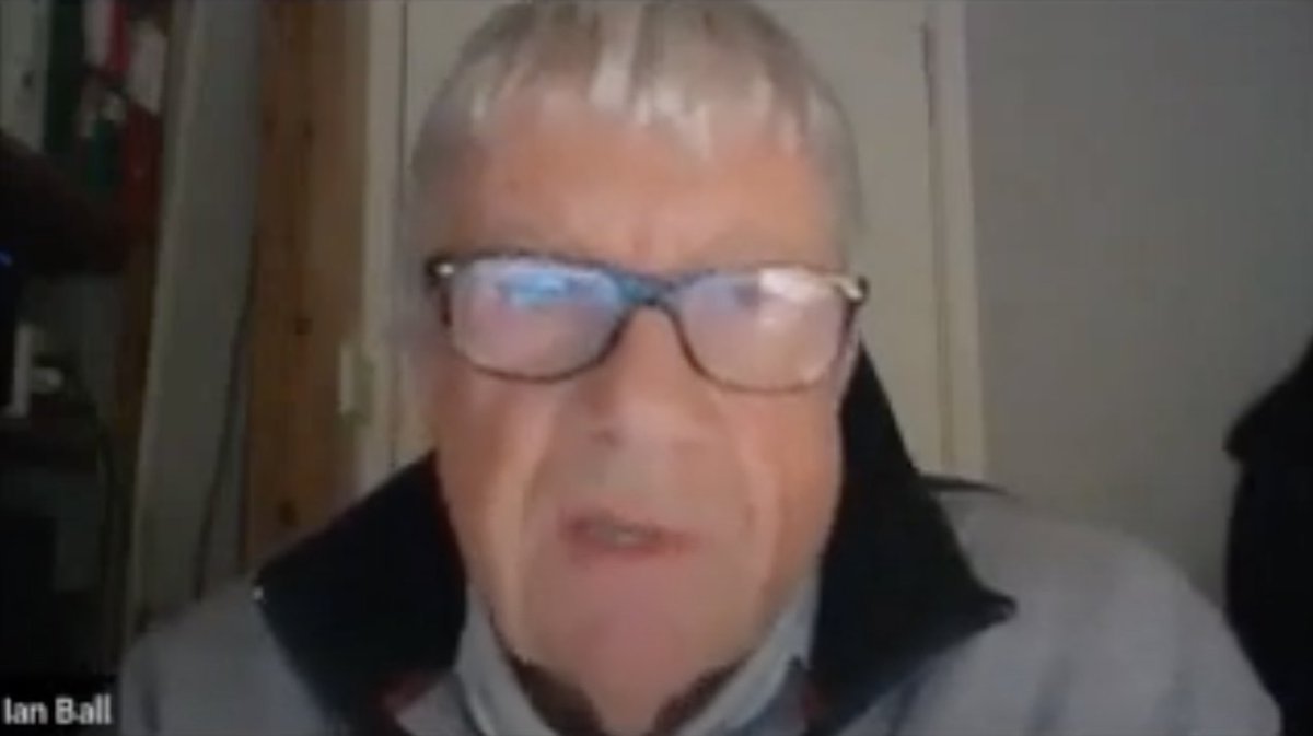 Ian Ball: Doesn't miss a trick. Rightly pointed out that the council chairman's zoom label said "clerk" and not "chairman". Must be a retired detective.