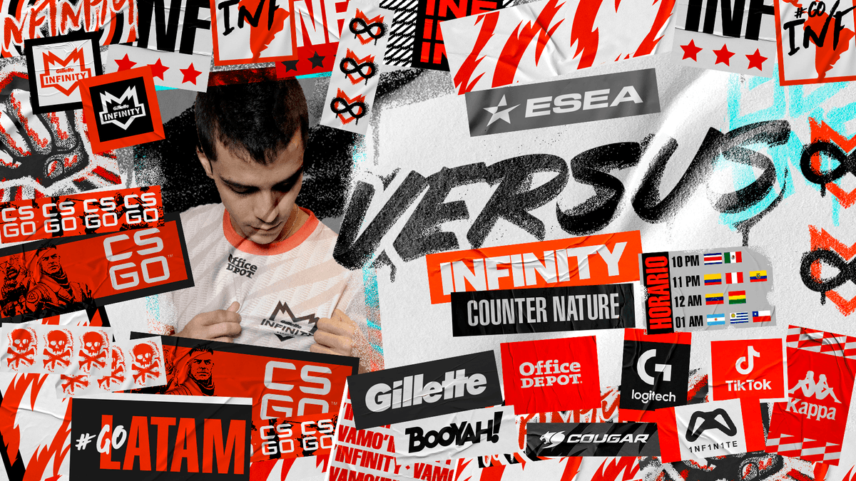InFinitye_sport's tweet photo. CSGO 💥 |  #ESEAdvanced

Hoy el infinito continua luchando por la victoria en la ESEA Advanced, y esta noche nos enfrentamos a COUNTER NATURE.

🆚 #CounterNATURE
⚔ ESEA Advanced

¡Vamos por la victoria! #GOINF https://t.co/gaQPn5iaAn