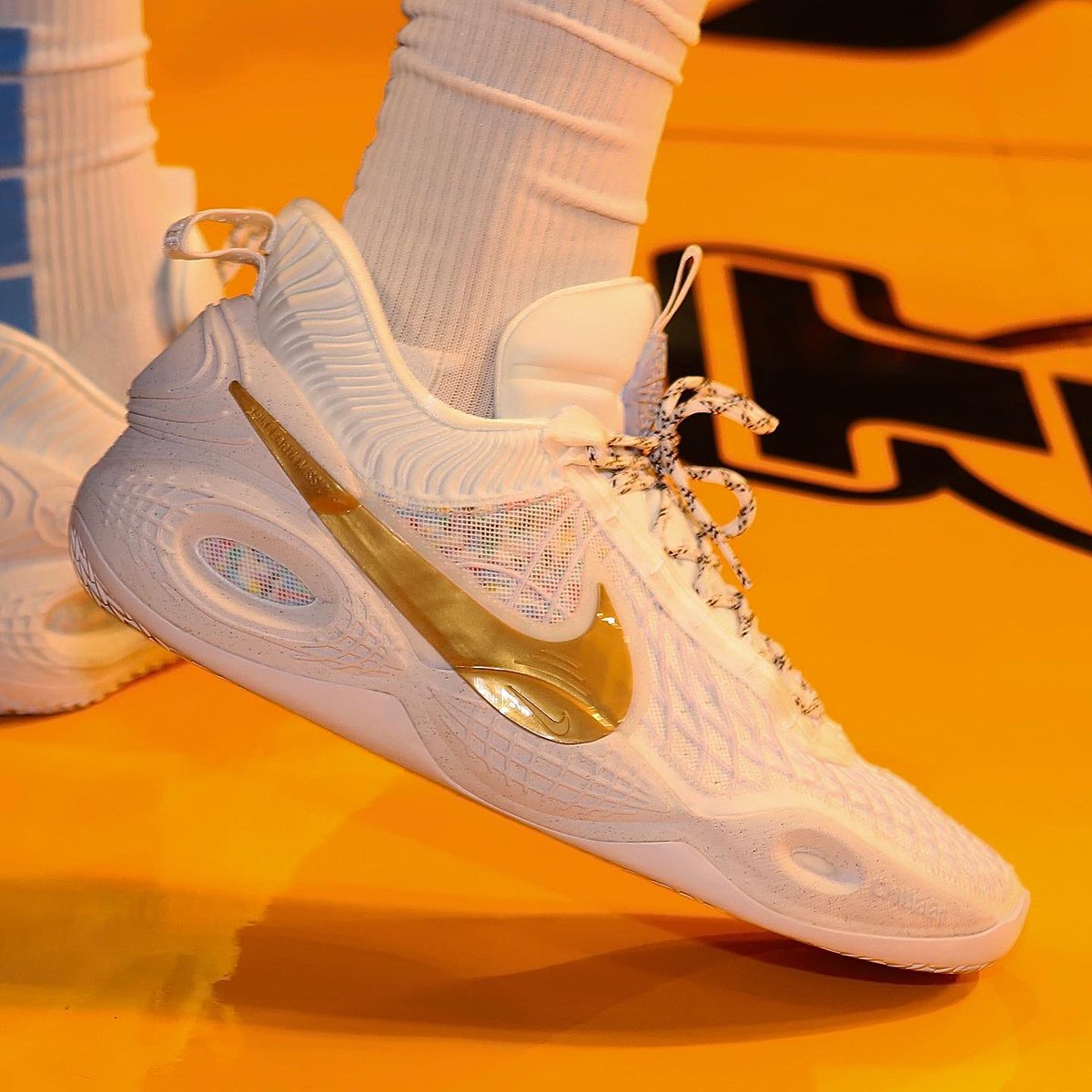 nike cosmic unity white and gold