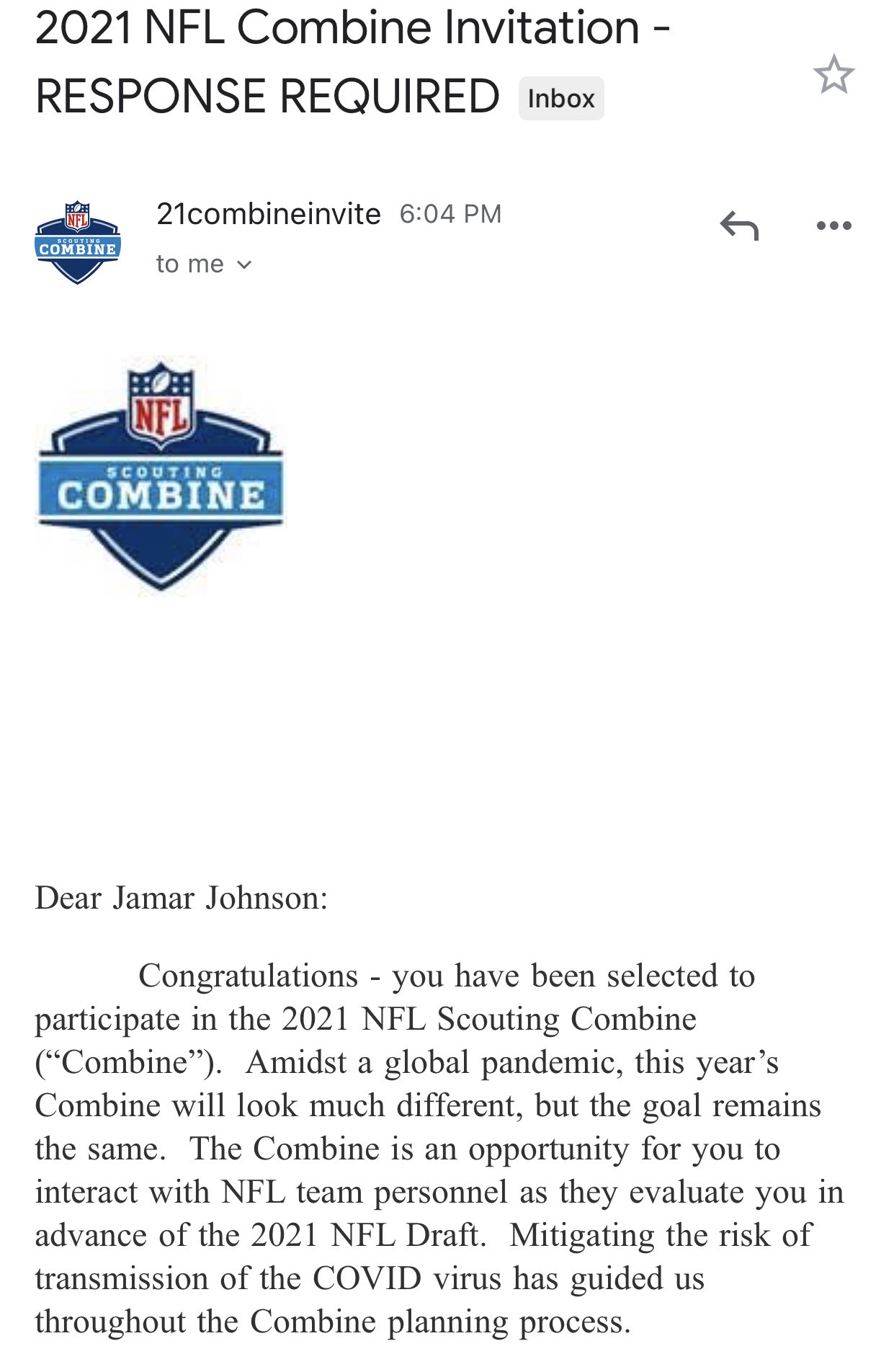 Former IU football safety Jamar Johnson receives NFL Combine invite