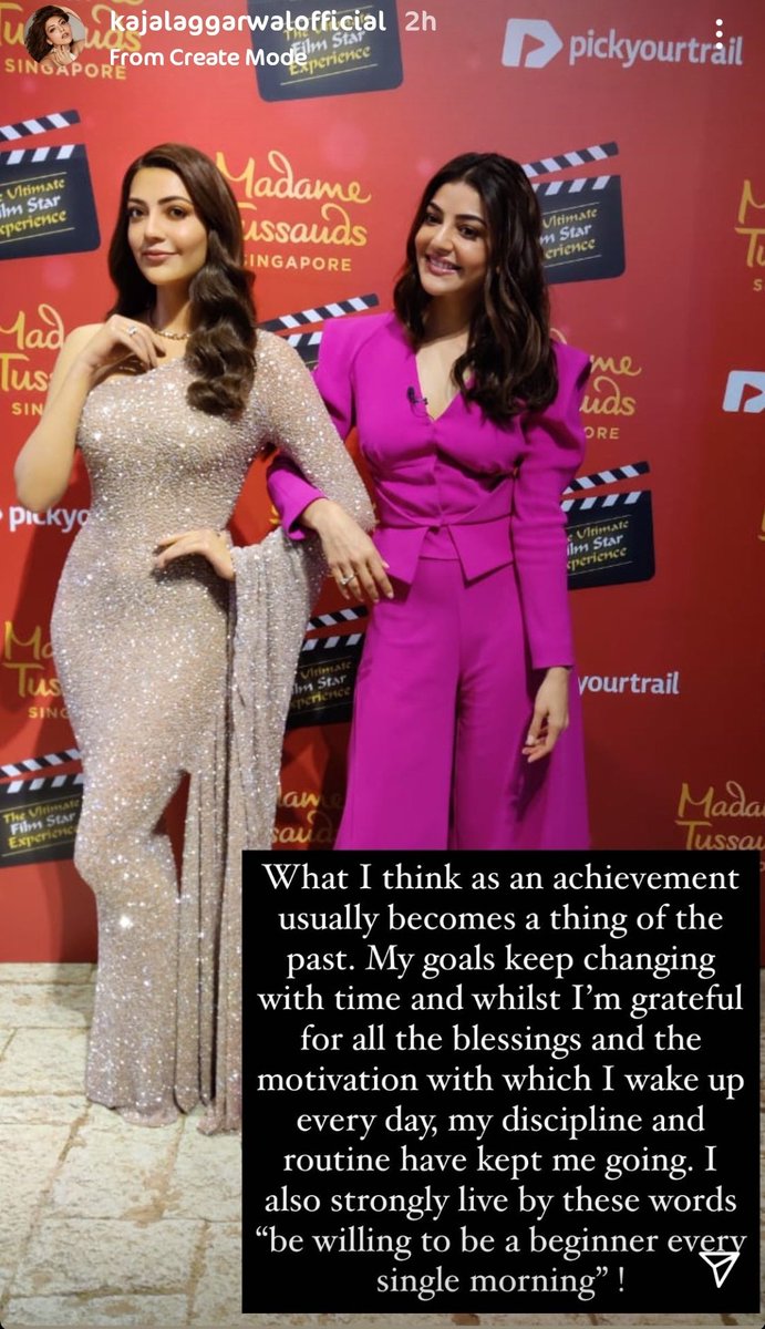 TheKajalFC's tweet photo. Last Year, On This Day , The First South Indian Actress Wax Statue Was Unveiled In Madame Tussaud's Singapore Museum 😎💗 

@MsKajalAggarwal QUEEN👸 
#KajalMadameTussauds 1 YEAR 🔥 #5Feb2020 @MTsSingapore 

https://t.co/nMPa7ndnrc (Watch Here From 32:16) https://t.co/vTZnhQc9u8