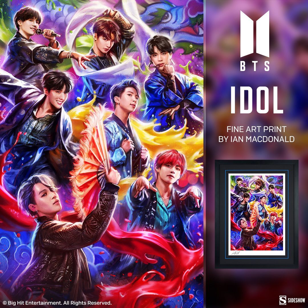 collectsideshow's tweet photo. The BTS: IDOL Fine Art Print by Ian MacDonald is inspired by the jaw-dropping finale of the group's iconic live show in 2018.

Pre-Order today! https://t.co/7PxNGnjiL9!

@bts_bighit @bts_twt #BTS https://t.co/tslq7kLrj9