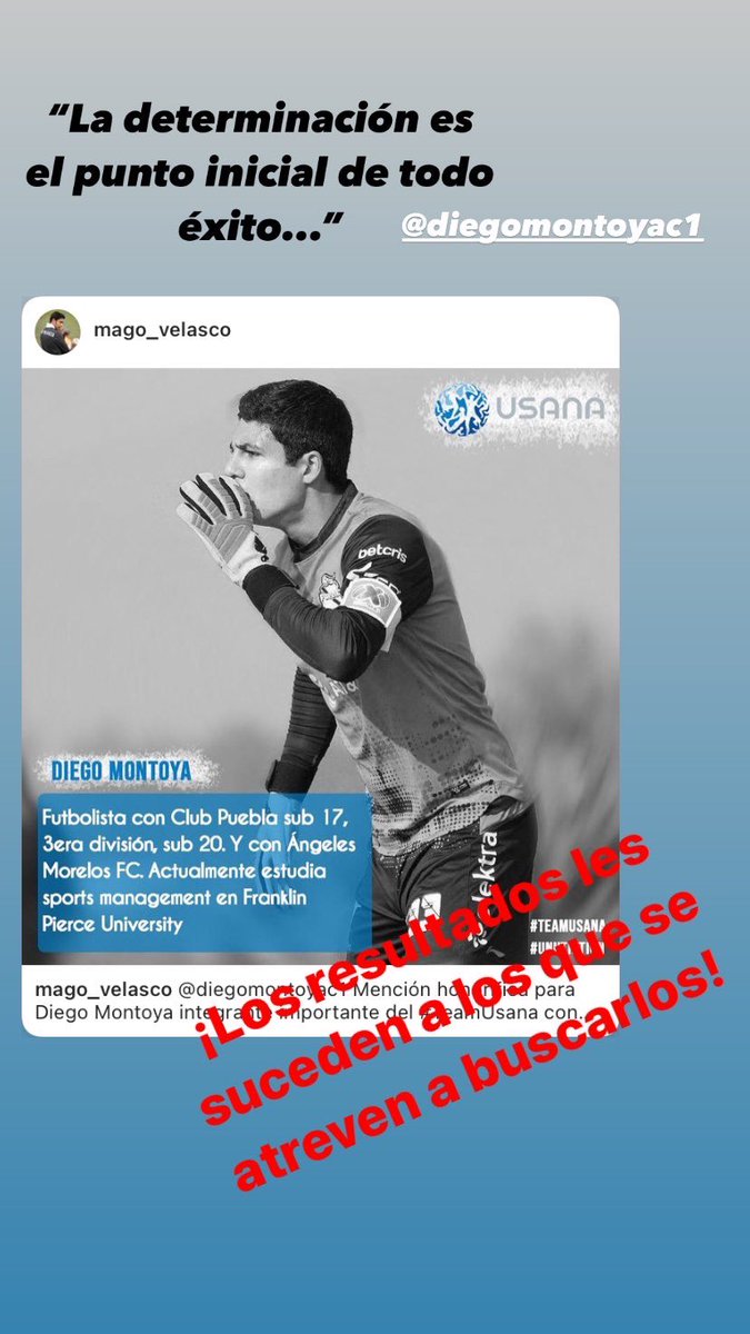 mago_velasco's tweet photo. #TeamUsana “Los Resultados les suceden a quien se atreve a buscarlos” https://t.co/msnq1R8WZb