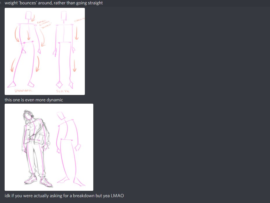Just some quick notes about how to make more DYNAMIC standing poses. Friend wanted some help, Im no expert but I tried to explain my thought process anyways! 