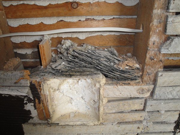 In the 1950s most medicine cabinets had a tiny slit to dispose razor blades behind the wall - to get them away from children. They pile over the years and while renovation some people get really freaked out by it haha. I find that really fascinating [2/2]