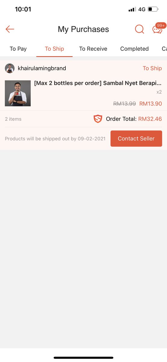 Kenapa ye ada yang masih tak dapat beli? Admin bangun tidur tadi terus rasa nak order sambal @khairulaming. Capai phone terus add to cart then checkout. Takkan sesimple ni? Korang betul ke masih tak dapat beli?