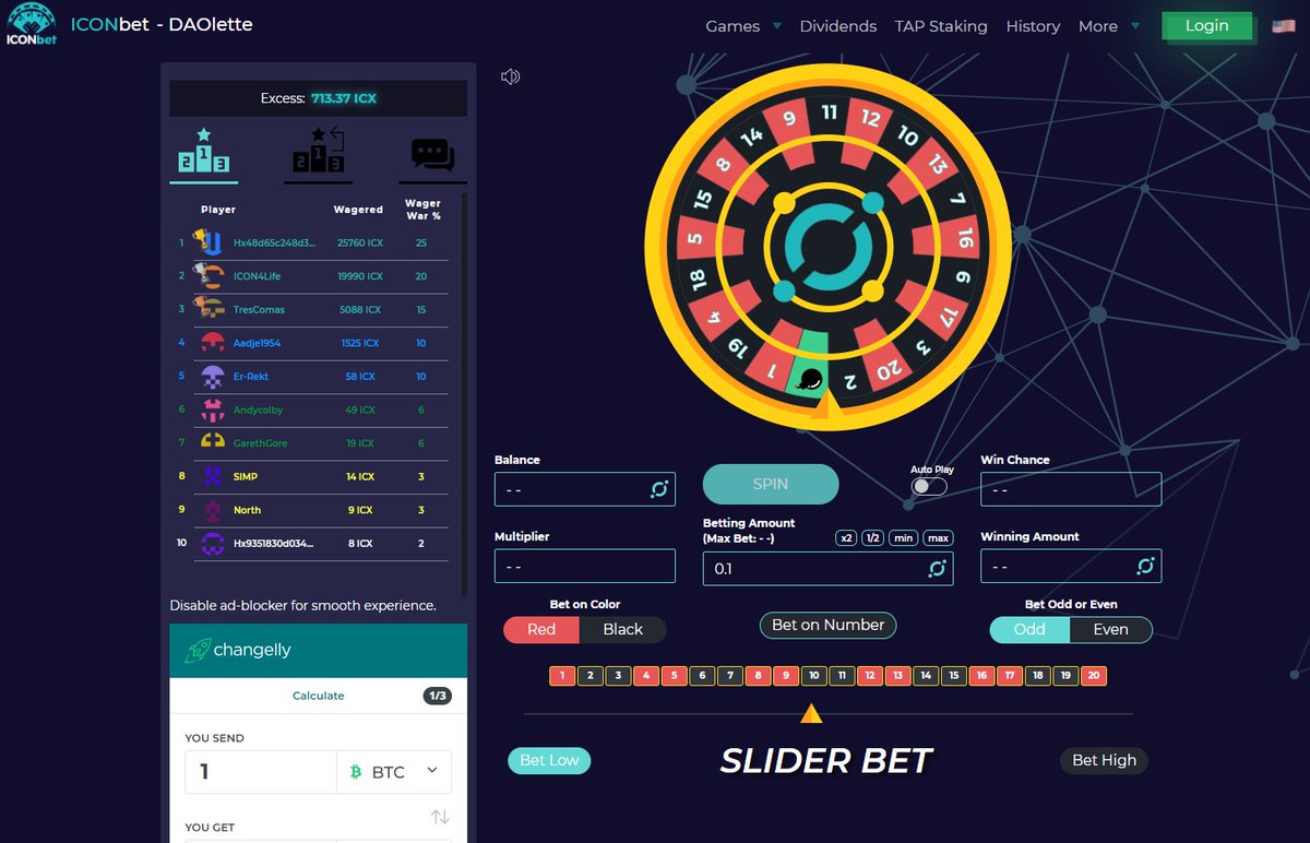 Now, imagine playing Roulette on  @IconbetP without even knowing what a  #cryptocurrency is.Yes, that will be possible. With Bridge, a user can just deposit USD, it auto converts into USDb (stablecoin on  $ICX) and they play right then and there. Withdraw directly to bank, easy.