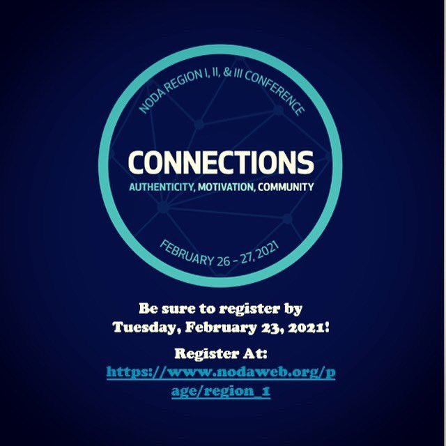 Have you registered for our regional conference yet? Click the link below to register now! 

nodaweb.org/page/region_1