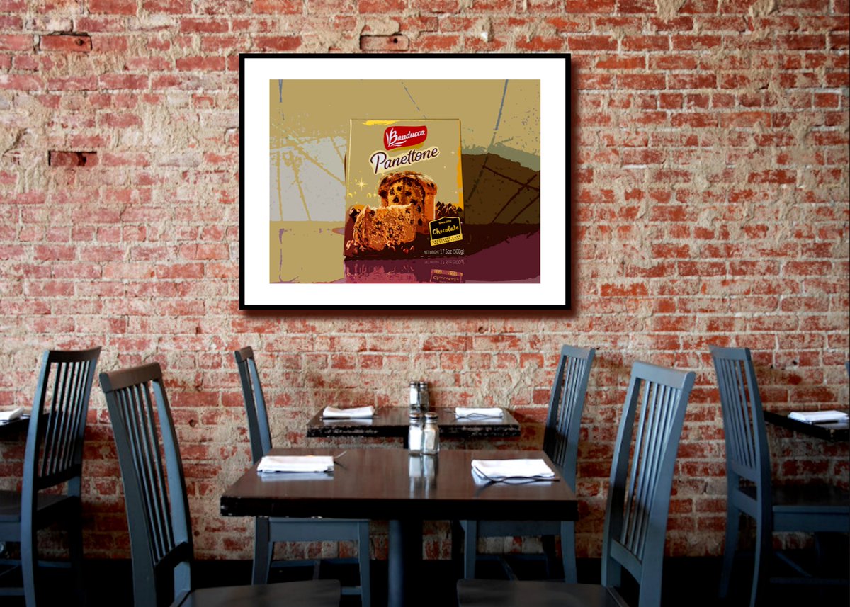 Bauducco 'Chocolate' Panettone 
#PopArt 
By #EricBuechel 
#Digiograph Print 
28' x 40' 
2021
#Art #FineArtPrint #Panettone #Brazil #Bauducco #TributeToWarhol #AndyWarhol #Silkscreen #KitchenCollection #Serigraph #PrintMaking #Food #Chocolate #DigitalSilkscreen #DigitalSerigraph