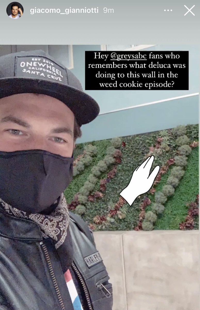 INSTASTORY | #GreysAnatomy Giacomo Gianniotti
