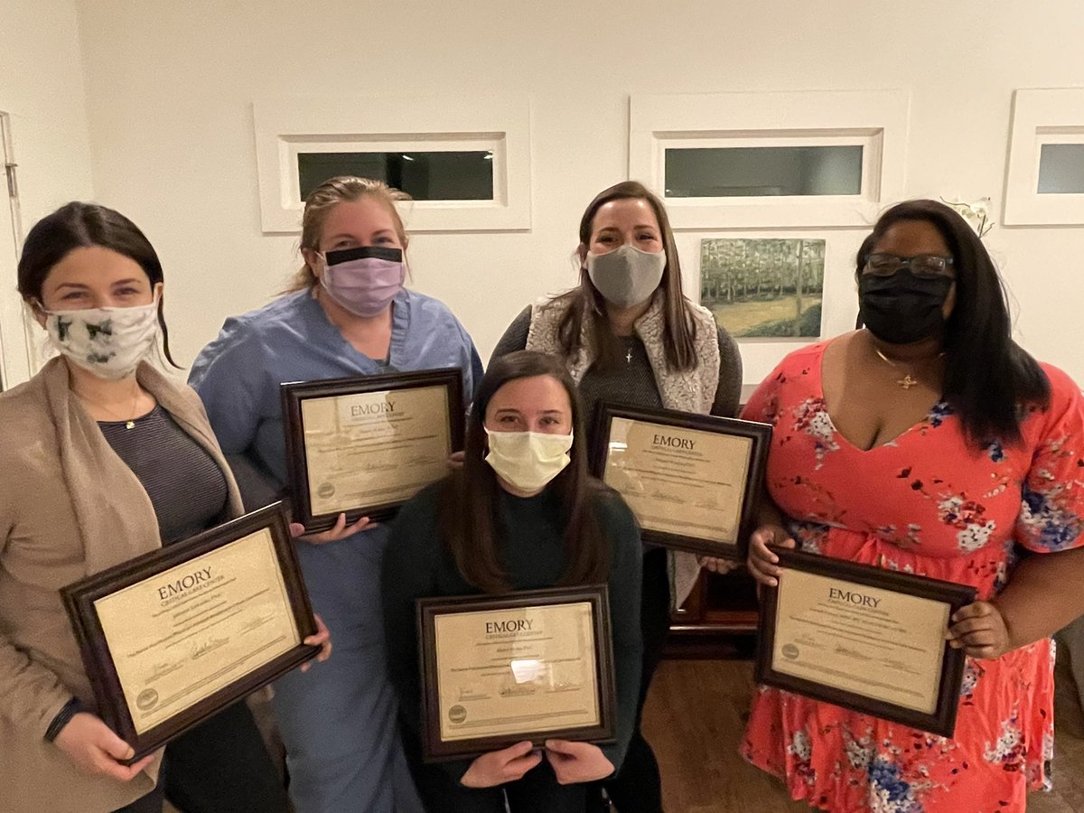heathermeissen's tweet image. Recent graduates (well... delayed celebration due to COVID) from our residency! So proud! Also, @JulieJab612 on the far left is our 50th graduate!!!!! Congrats everyone!!!