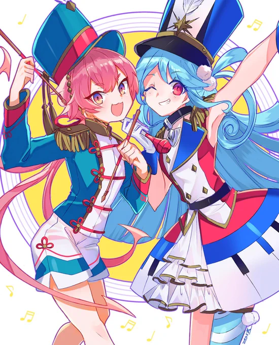 #双子の日
厳密には双子じゃないんだろうけども
双子のような感じなので前描いた
メギドのベバアバ置いときます… 