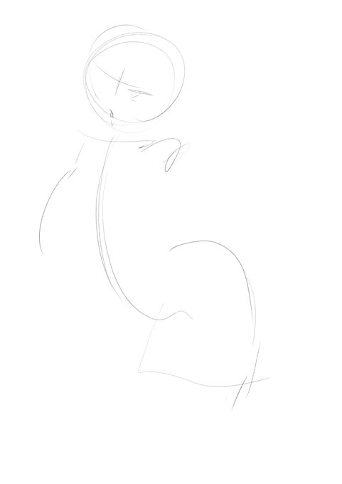 最近ラフの手抜きさ半端ない 