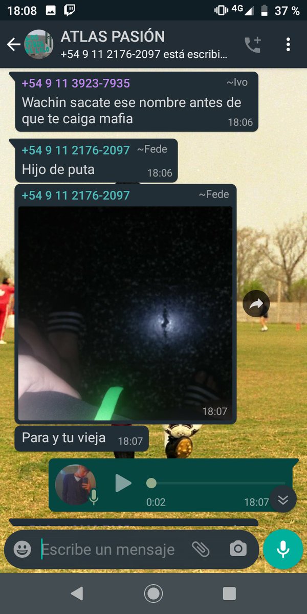 Newells28828's tweet photo. Hoy busqué amistoso en la comunidad LPF de wsp y me llegaron amenazas de un un grupo de pibes porque querían que con @QuestoEAtla nos cambiemos el nombre. Estos cagones arruinan la comunidad. https://t.co/YjjnCAswZ7