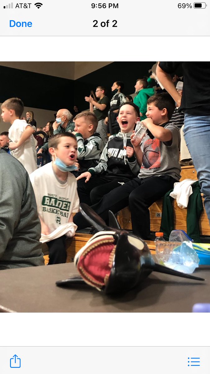 Wow oh wow what a game! And the gym! The band was there, so were the cheerleaders, the crowd was at Covid orange numbers but oh the spirit! These future Raiders made the night complete! Great game Raiders!