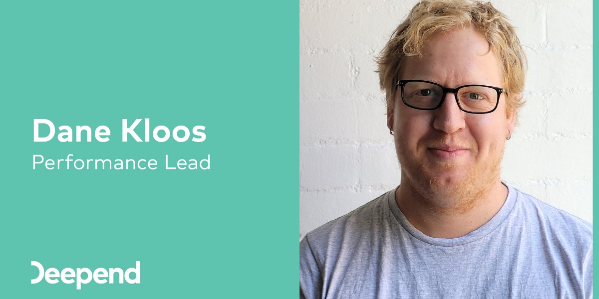 NEW STARTER ALERT 🚨 The Deepend family welcomes Dane Kloos as our new Performance Lead. A self-professed musical maestro 🎼 and all-round top bloke, it's a pleasure to have him on the team!