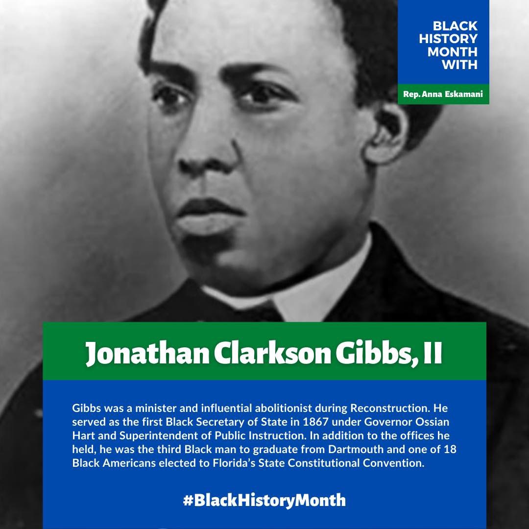 February is  #BlackHistoryMonth  ￼￼!Meet Jonathan Clarkson Gibbs II!