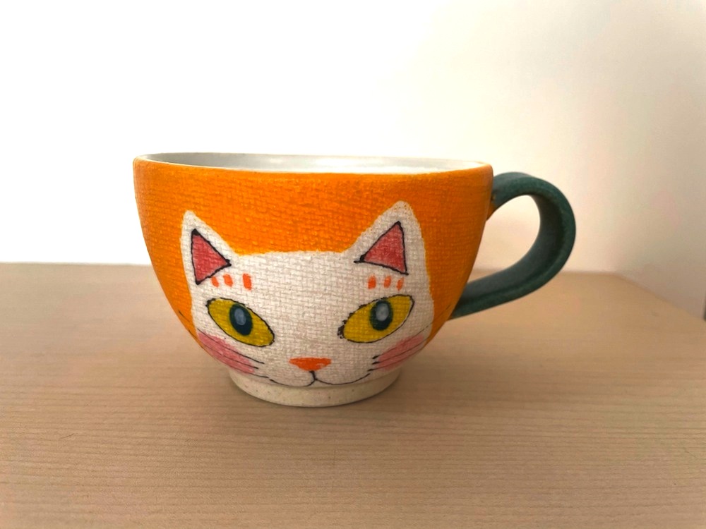 ○【2604】78.猫カップ…備前焼 pd_15cd7844dddfc112e50f487f4b0