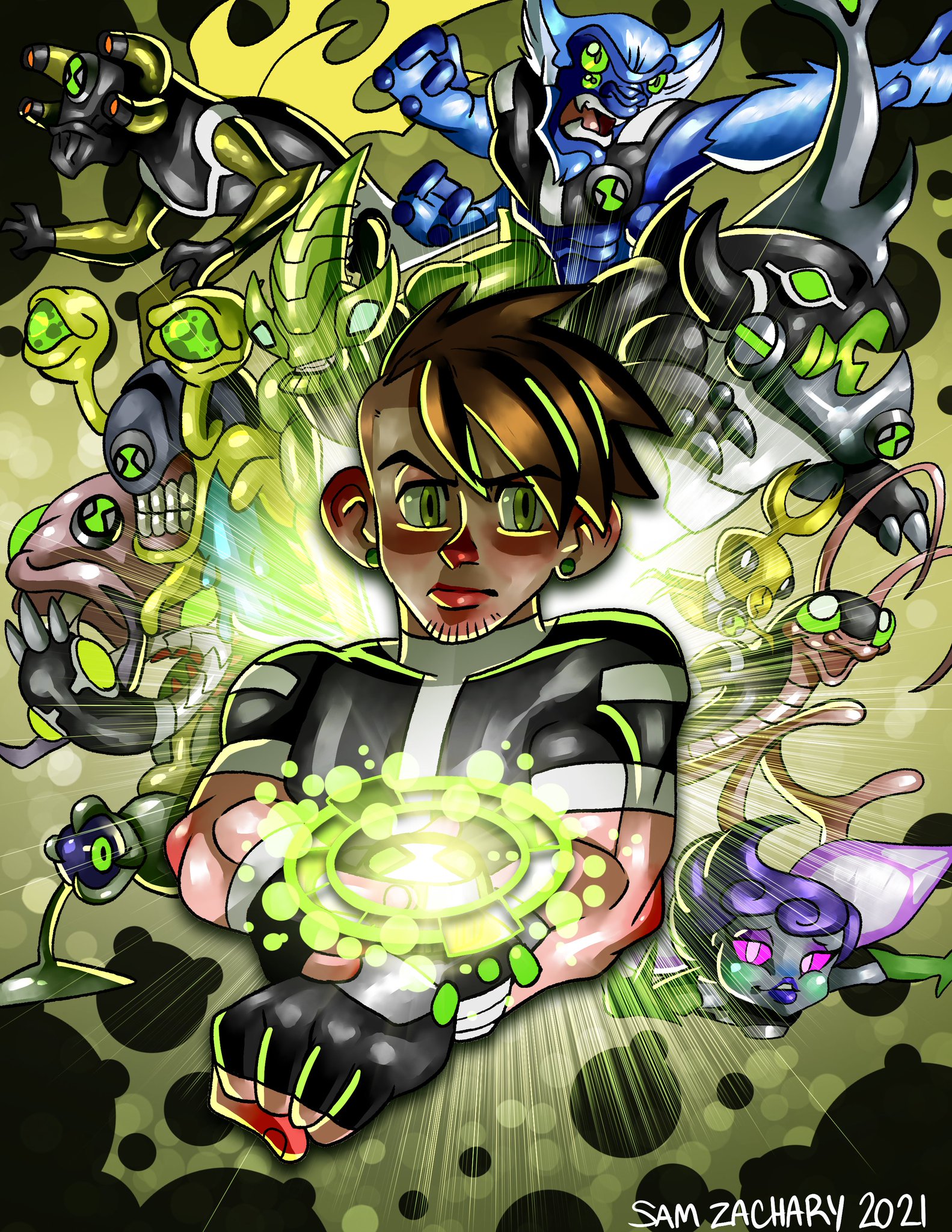 Samyueru Zackari on X: More fanart of Ben 10(Alien Force). if you want an  artwork/caricature request, hit me up in the DMs. Thank you! #ben10 #aliens  #omnitrix #cartoonnetwork #manofaction #alienforce #ultimatealien #omniverse  #