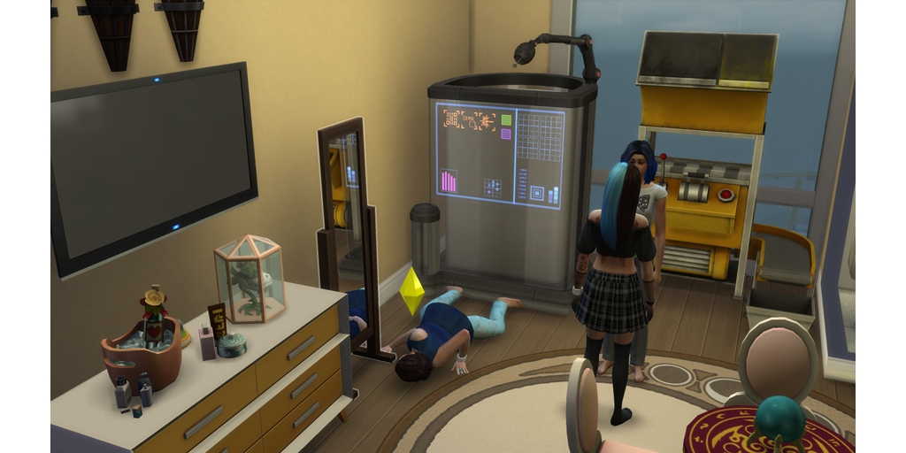 brandnewdolly's tweet photo. WTf just happened?!? #TheSims4 #simsfail #smallstreamer #showusyoursims https://t.co/axYTZsqGNc