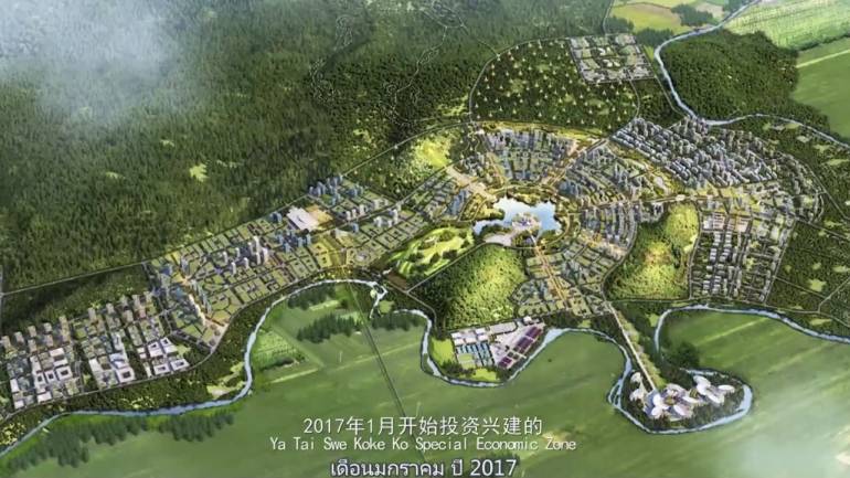 5. Shwe Koko SEZ in eastern Myanmar was meant to be a 25.5 acre luxury housing development. In early 2019, the developer Yatai released a booklet entitled “The Provisional Rules of the Myanmar Yatai Swe Koke Ko Special Economic Zone”, stating the project would cover 117 sq km.