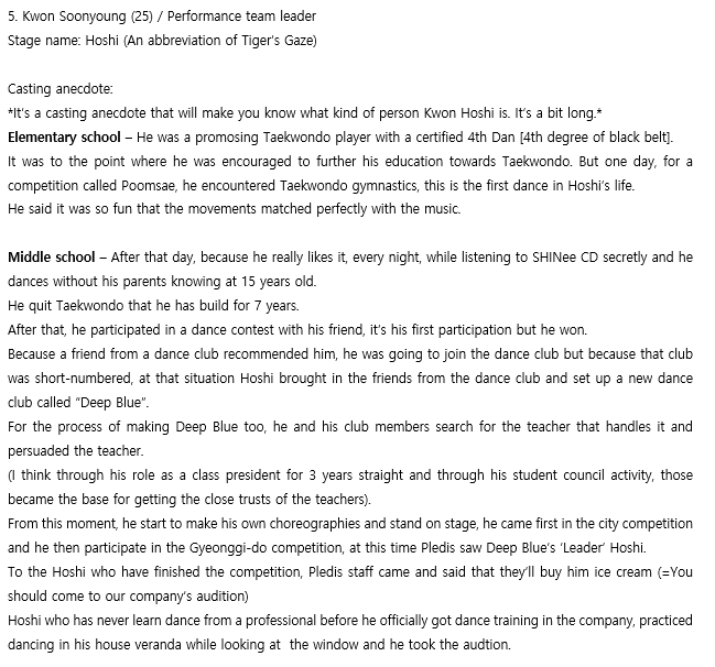 Hoshi debut process“Later, after I become way older and I looked back, I think SEVENTEEN will be the only thing that remains.” – Hoshi“SEVENTEEN can’t be without you” – The8 to Hoshi @pledis_17  #SEVENTEEN  #세븐틴  #HOSHI  #호시