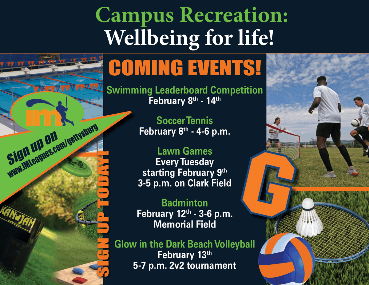Next week with Campus Recreation!