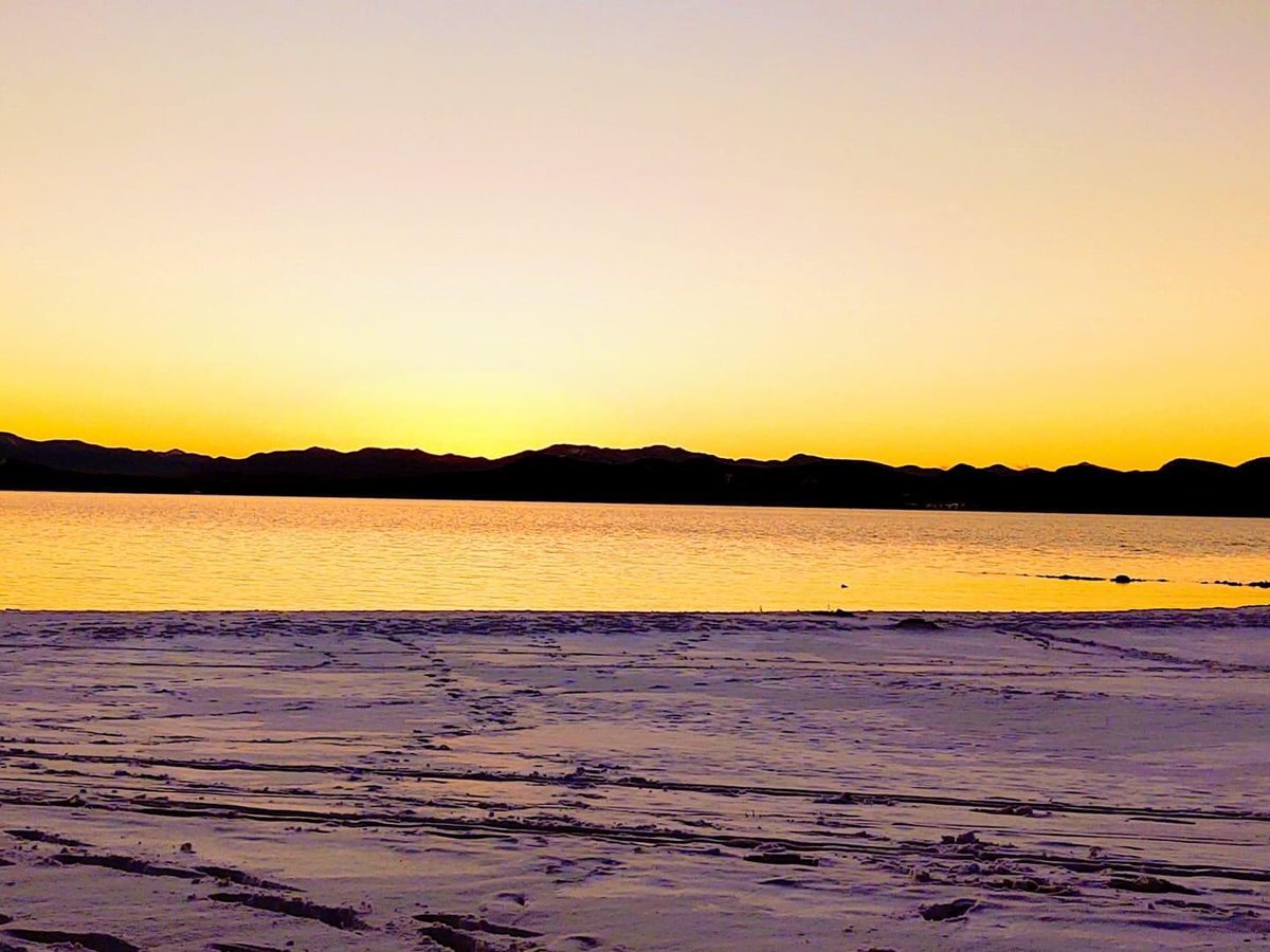 One of our mid shift officers caught this great shot of the sunset on Lake Champlain today. It almost looks warm.