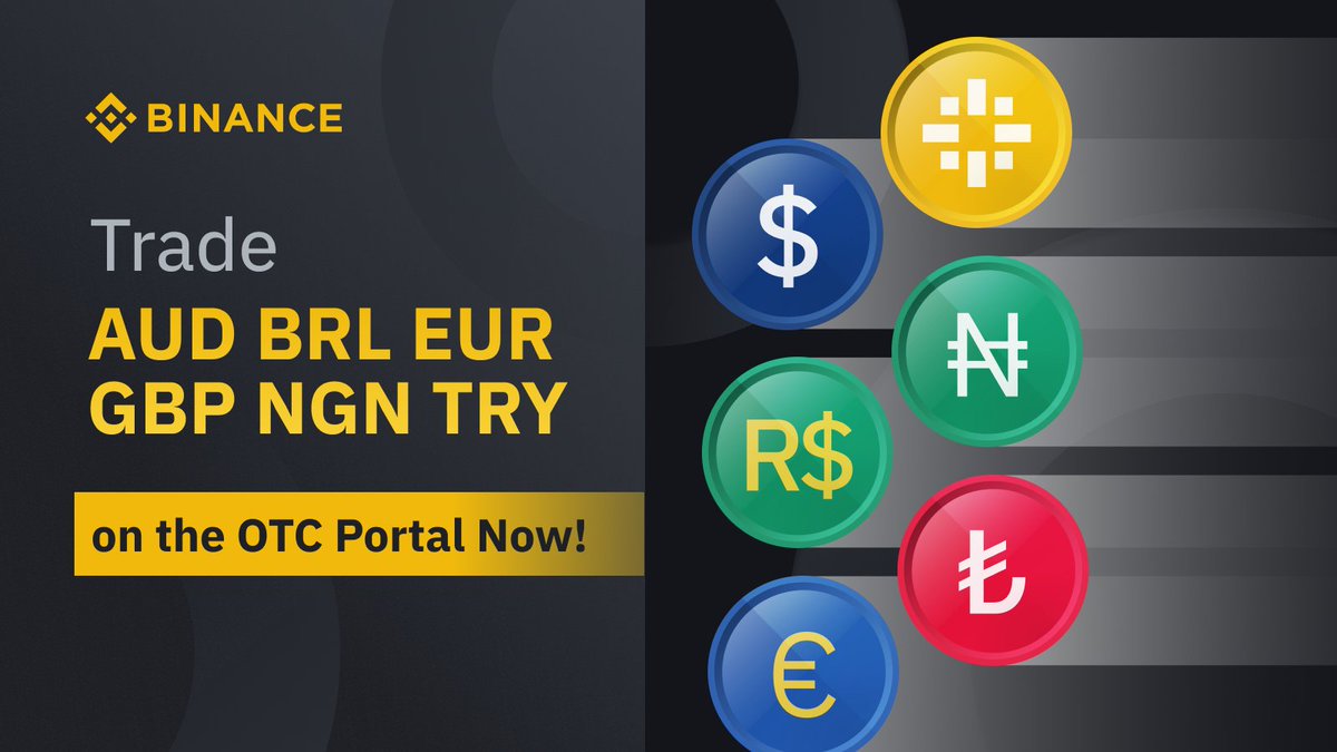 Binance On Twitter Binance Adds Aud Brl Eur Gbp Ngn And Try Trading Pairs To The Convert Otc Portal Https T Co Fyaimeumxp Https T Co K7eqg5wc9m