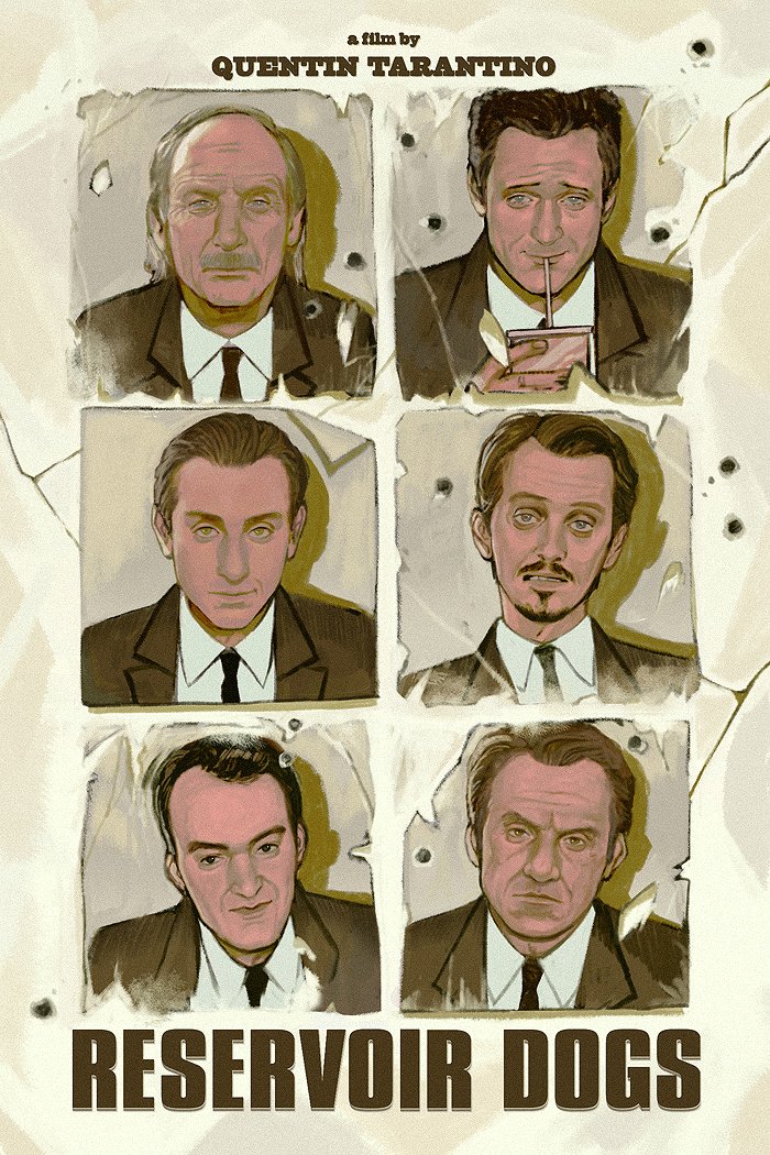 Reservoir Dogs (1992)
My illustration piece for @filmposterzine 