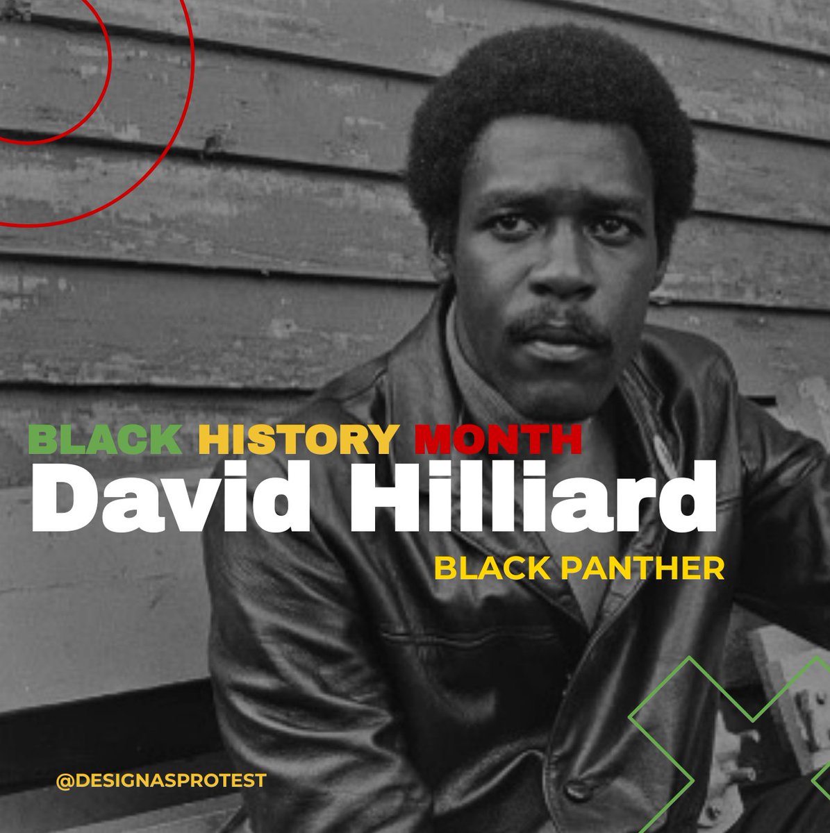 designasprotest's tweet photo. We honor, recognize and thank David Hilliard, a founding member of The Black Panther Party for paving the way for organizations like DAP. His radical activism and the collective work of the BPP directly influence our foundational work! #bpp #dapcollective #sagesofprotest #BHM https://t.co/FVzdZUaftI